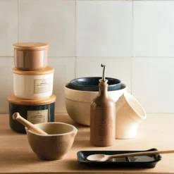 Pilon Et Casse-noix*EMILE HENRY Mortier Pilon Céramique Fusain Ø 14 cm