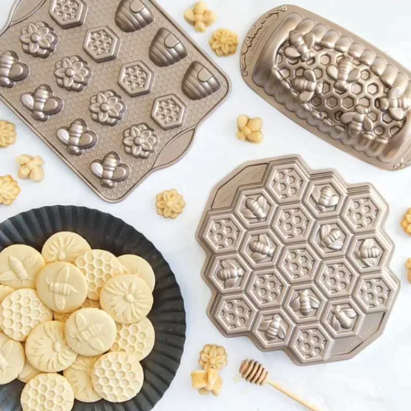 Moule Anti-adhésif|Moules À Gâteaux*NORDIC WARE Moule à Cake Abeilles Toffee