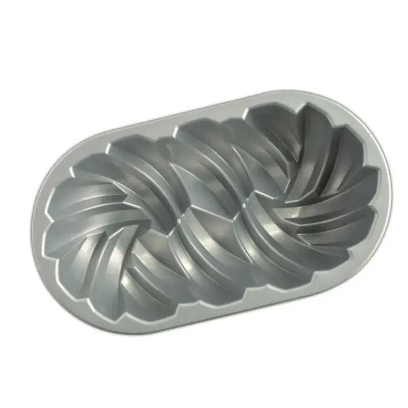 Moule Anti-adhésif|Moules À Gâteaux*NORDIC WARE Moule à Cake Torsadé Gold