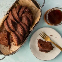 Moule Anti-adhésif|Moules À Gâteaux*NORDIC WARE Moule à Cake Torsadé Gold