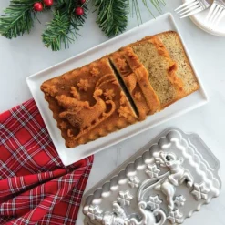 Moule Anti-adhésif|Moules À Gâteaux*NORDIC WARE Moule à Cake Traineau du Père-Noël Silver