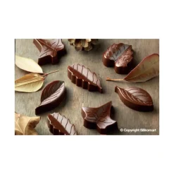 Moules À Chocolat|Moule Silicone*EASY CHOC Moule à Chocolat 8 Feuilles - Silicone Spécial Chocolat
