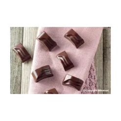 Moules À Chocolat|Moule Silicone*EASY CHOC Moule à Chocolat 14 Rectangles Ondulés - Silicone Spécial Chocolat