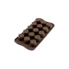 Moules À Chocolat|Moule Silicone*EASY CHOC Moule à Chocolat 15 Ronds Nervurés - Silicone Spécial Chocolat