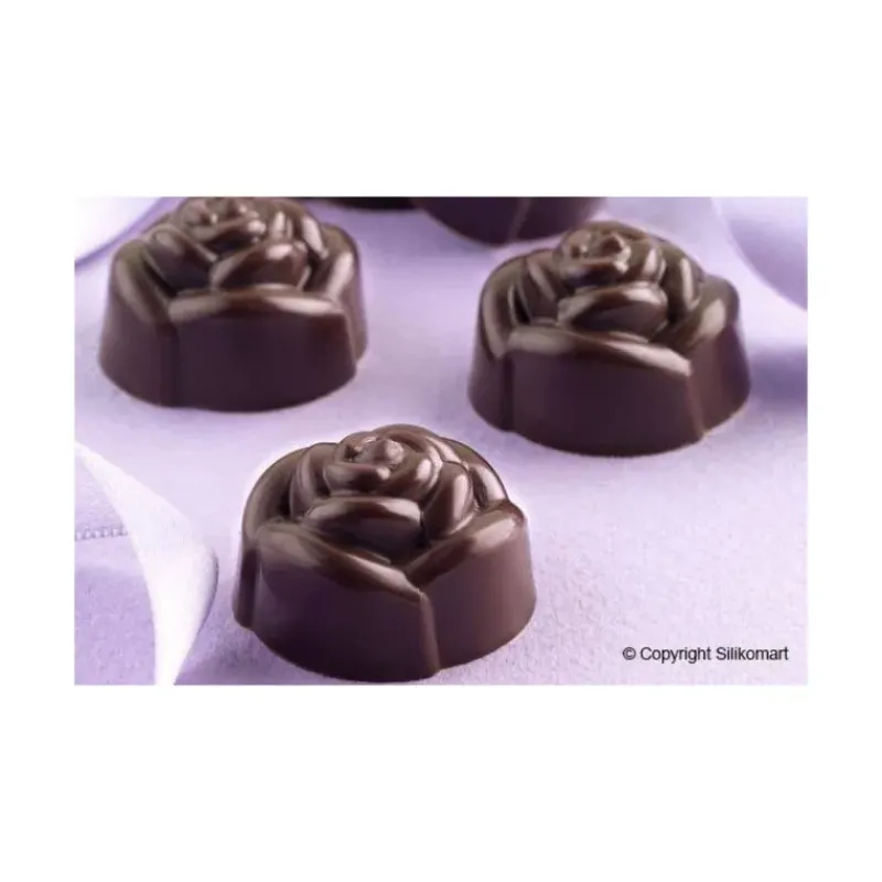Moules À Chocolat|Moule Silicone*EASY CHOC Moule à Chocolat 15 Roses - Silicone Spécial Chocolat