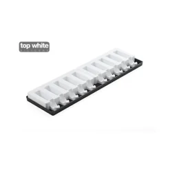Moule Silicone*SILIKOMART Moule à glace silicone 10 barres rectangles avec bâtonnets