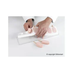 Moule Silicone*SILIKOMART Moule à Glace Silicone 16 Mini Esquimaux avec bâtonnets