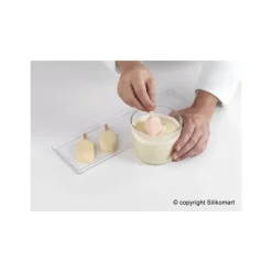 Moule Silicone*SILIKOMART Moule à Glace Silicone 16 Mini Esquimaux avec bâtonnets
