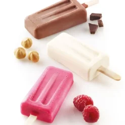 Moule Silicone*SILIKOMART Moule à Glace Silicone 4 Mini Vintage avec bâtonnets