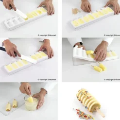 Moule Silicone*SILIKOMART Moule à glace silicone 8 mini Tango avec bâtonnets