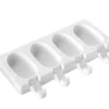Moule Silicone*SILIKOMART Moule à Glace Silicone 4 Mini Esquimaux avec bâtonnets