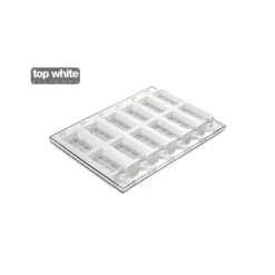 Moule Silicone*SILIKOMART Moule à glace silicone Choco 12 empreintes avec bâtonnets