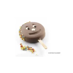 Moule Silicone*SILIKOMART Moule à glace silicone Smile 8 empreintes avec bâtonnets