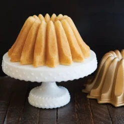 Moule Anti-adhésif|Moules À Gâteaux*NORDIC WARE Moule à Gâteau Bundt Lotus Gold