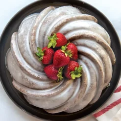 Moule Anti-adhésif|Moules À Gâteaux*NORDIC WARE Moule à Gâteau Bundt Tourbillon Gold