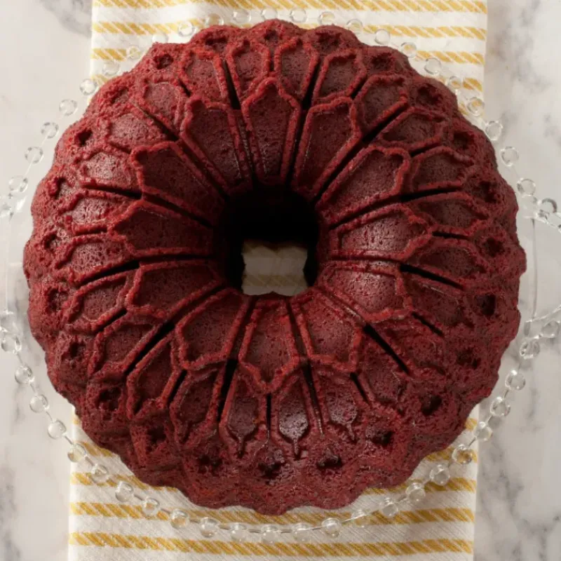 Moule Anti-adhésif|Moules À Gâteaux*NORDIC WARE Moule à Gâteau Bundt Vitrail Silver