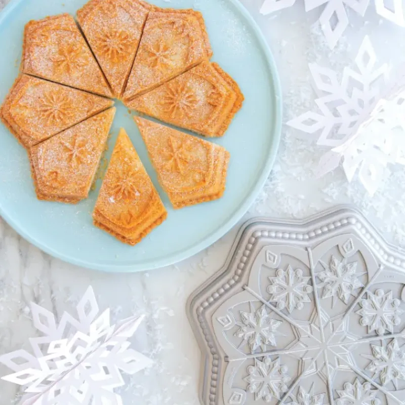 Moule Anti-adhésif|Moules À Gâteaux*NORDIC WARE Moule à Gâteau Flocon de Neige Silver