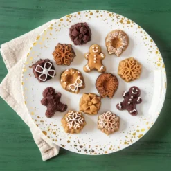 Moule Anti-adhésif|Moules À Gâteaux*NORDIC WARE Moule à Gâteaux Assortis Thé de Noël (x16) Silver