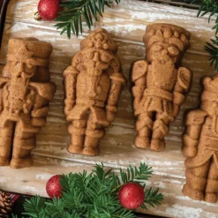 Moule Anti-adhésif|Moules À Gâteaux*NORDIC WARE Moule à Gâteaux Casse-Noisettes (x4) Silver