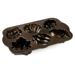 Moule Anti-adhésif|Moules À Gâteaux*NORDIC WARE Moule à Gâteaux Gourmandises d'Automne (x6) Bronze