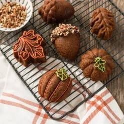 Moule Anti-adhésif|Moules À Gâteaux*NORDIC WARE Moule à Gâteaux Gourmandises d'Automne (x6) Bronze