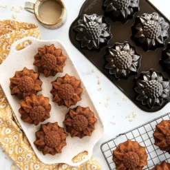 Moule Anti-adhésif|Moules À Gâteaux*NORDIC WARE Moule à Gâteaux Tournesols (x6) Bronze