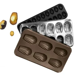 Moule Anti-adhésif|Moules À Gâteaux*GOBEL Moule 6 Madeleines XXL Anti-Adhésif