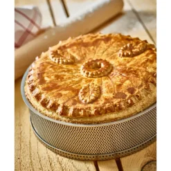 Moules À Gâteaux*DE BUYER Moule à Manqué Rond Inox Perforé Amovible Ø 24 cm x H 6,5 cm