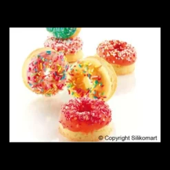 Moule Silicone*MALLARD FERRIERE Moule 15 mini donuts en silicone