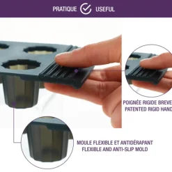 Moule Silicone|Moules À Gâteaux*MASTRAD Moule à Mini-Cannelés Silicone (x28)