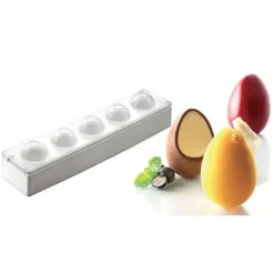 Moule Silicone|Moules À Gâteaux*SILIKOMART Moule 5 Oeufs Silicone Ø 50 mm