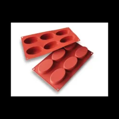 Moule Silicone*SILIKOMART Moule 6 Ovales en Silicone