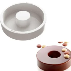 Moule Silicone*SILIKOMART Moule à Savarin Saturne en Silicone Ø 200mm