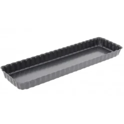 Plat De Cuisson|Moule Anti-adhésif*DE BUYER Moule Anti Adhésif Tarte Rectangle Fond Amovible 35,6 x 10,2 cm x H 2,7 cm