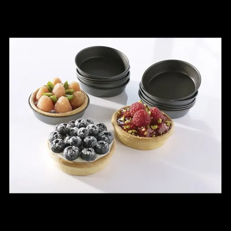 Moule Anti-adhésif|Moules À Gâteaux*MALLARD FERRIERE Moule Anti-Adhésif pour Millasson Ø10 cm (x12)