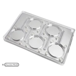 Moules À Chocolat*CHOCOLATE WORLD Moule Chocolat Aimanté Sucette Rond (x5)