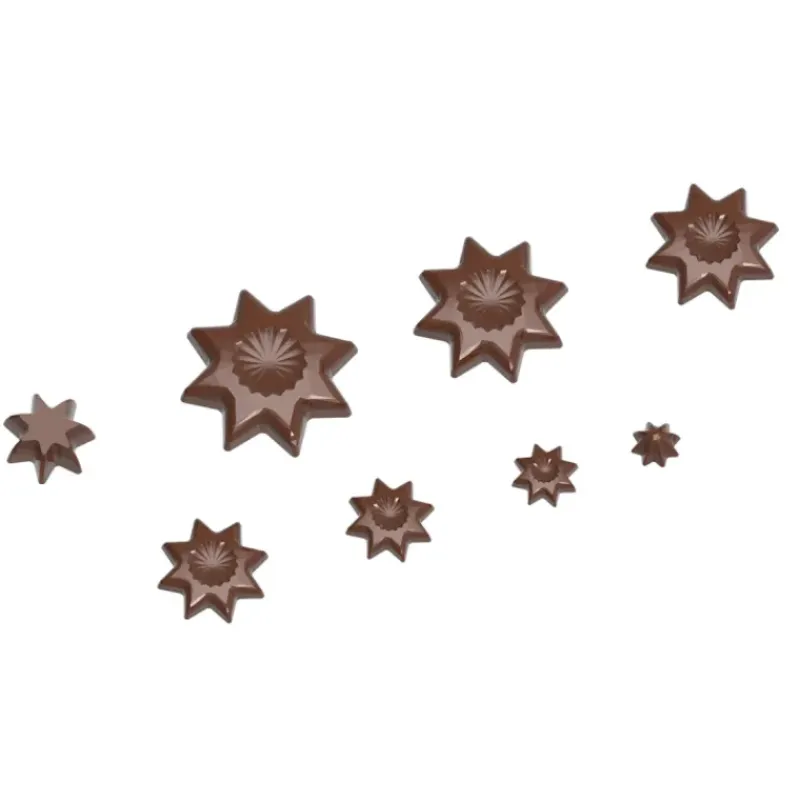 Moules À Chocolat*CHOCOLATE WORLD Moule Chocolat Assortiment d'Étoiles Empilables (x8)