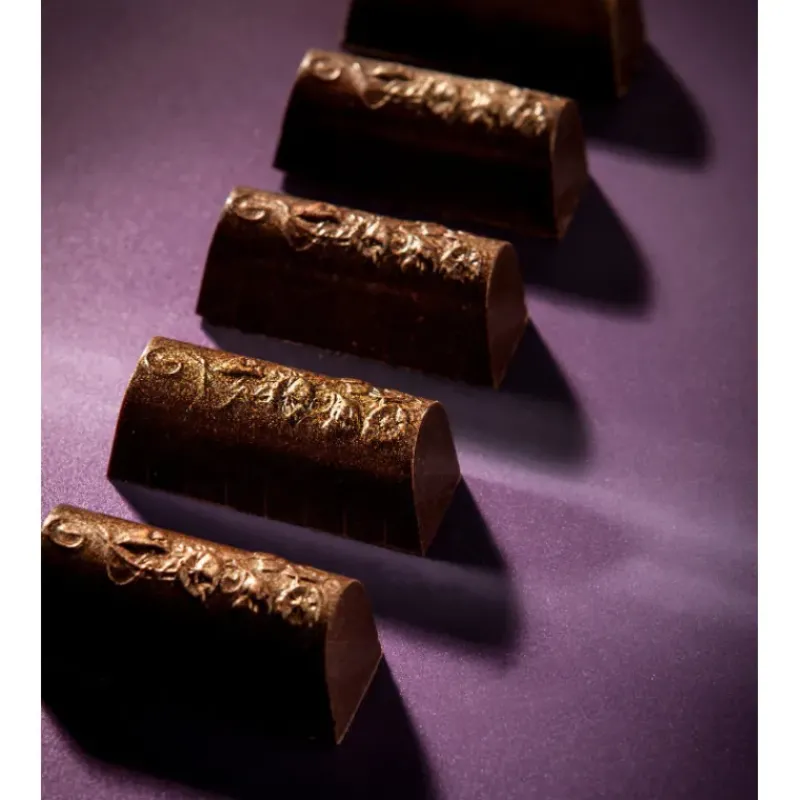 Moules À Chocolat*CHOCOLATE WORLD Moule Chocolat Bûchette Fleurie (x21)