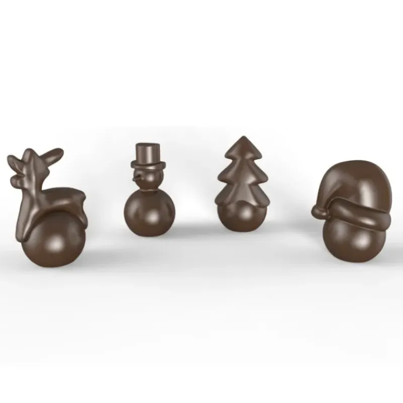 Moules À Chocolat*POP CHOCOLAT Moule Chocolat Boules de Noël Ø55x90 mm (x4) Chocolat Form