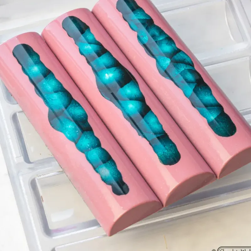 Moules À Chocolat*CHOCOLATE WORLD Moule Chocolat Buche Lisse 11,3 x 2,8 cm (x7)