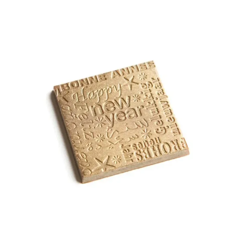 Moules À Chocolat*CHOCOLATE WORLD Moule Chocolat Carré Happy New Year (x18)