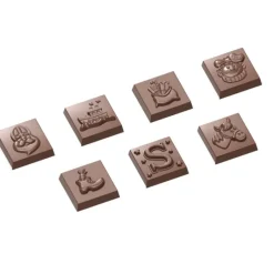 Moules À Chocolat*CHOCOLATE WORLD Moule Chocolat Carré Motifs Noël (x21)