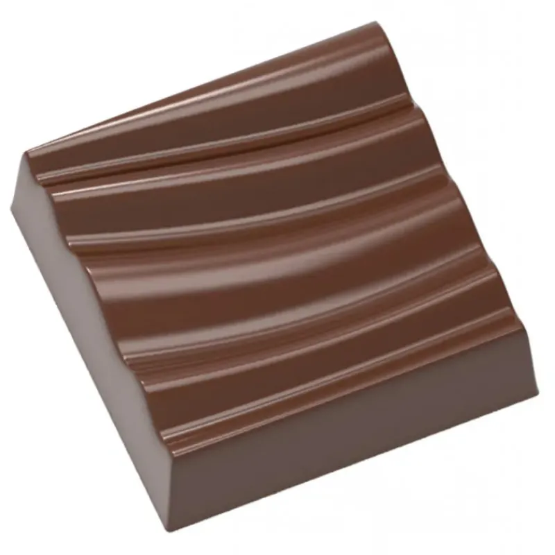 Moules À Chocolat*Chocolat Form Moule Chocolat Carré Ondulation 28.5 mm (x21)