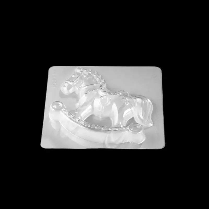 Moules À Chocolat*PAVONI Moule Chocolat Cheval à Bascule 17,5 x 5,5 cm x H 15,5 cm (x2)