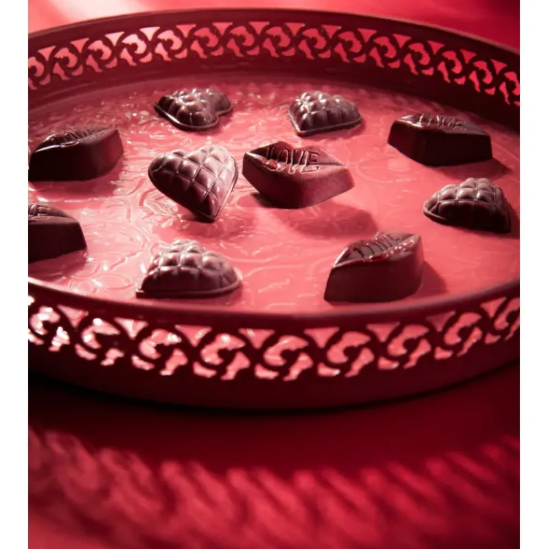 Moules À Chocolat*CHOCOLATE WORLD Moule Chocolat Coeur Matelassé 33 mm (x18)