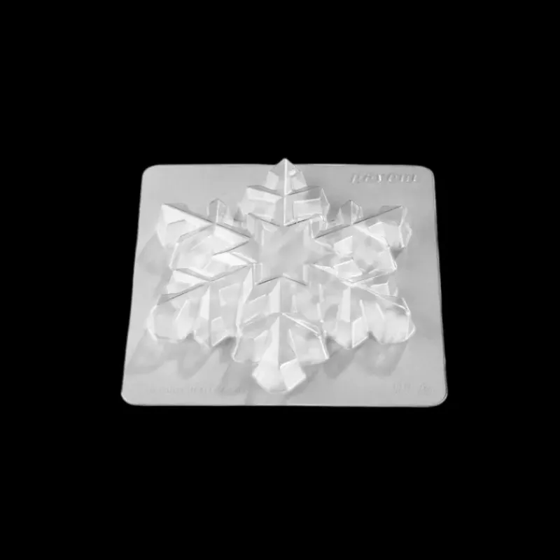 Moules À Chocolat*PAVONI Moule Chocolat Flocon de Neige 16 x 18 cm x H 4,5 cm (x2)