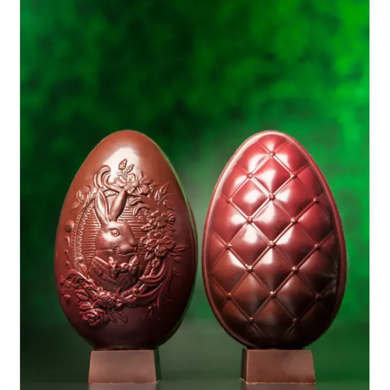 Moules À Chocolat*CHOCOLATE WORLD Moule Chocolat Oeuf Matelassé 86.5 mm (x6)