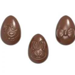 Moules À Chocolat*CHOCOLATE WORLD Moule Chocolat Oeuf Motifs Pâques 3,3 cm (x24)