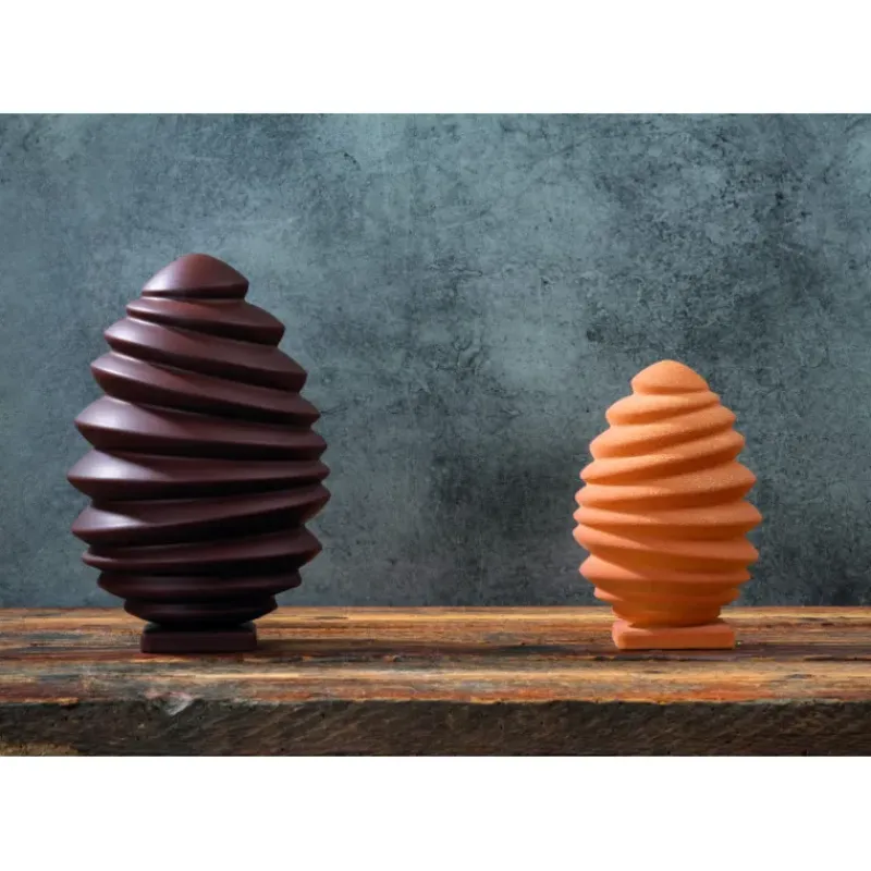 Moules À Chocolat*PAVONI Moule Chocolat Oeuf Pagoda 9,8 x 9,8 cm x H 15,1 cm (x2)