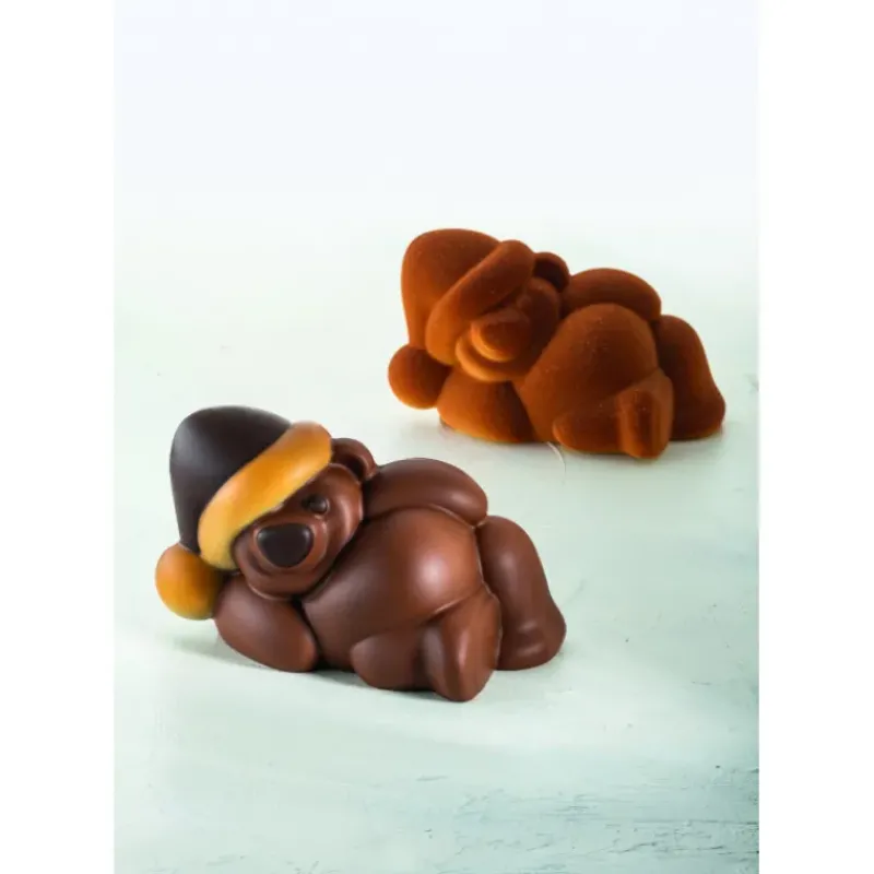 Moules À Chocolat*PAVONI Moule Chocolat Ourson Teddy 18,5 x 11 cm x H 10,6 cm (x2)
